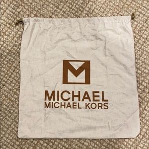Michael Kors extra large linen tote purse dust bag